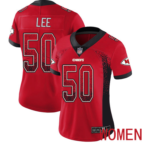 Women Kansas City Chiefs #50 Lee Darron Limited Red Rush Drift Fashion Nike NFL Jersey